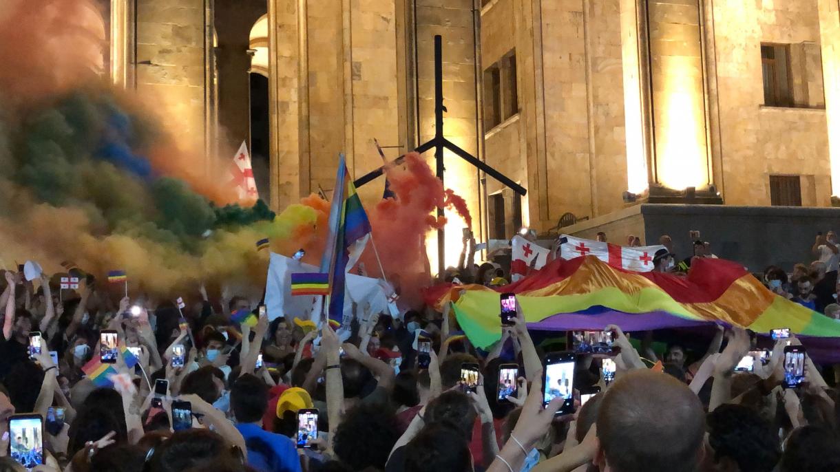 July6, 2021 peaceful protest against violence, Tbilisi