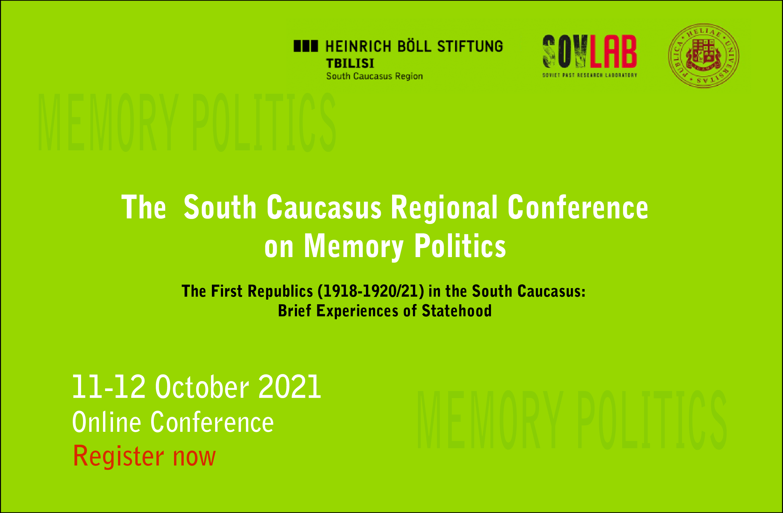 Memory Conference banner 2021