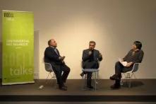 Speakers on a public discussion 