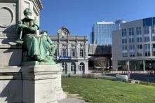 Station Europe" in the former railway station Brussels-Luxembourg 