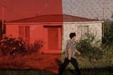 ქალი წეროვანის დევნილთა დასახლებაში 