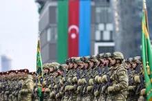 Army Corps at the Victory parade in Baku.