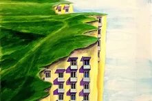 House with green cover