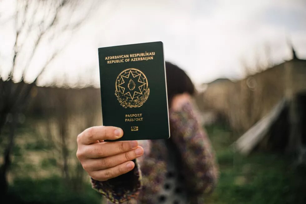 Photo of a person with an Azerbaijani passport