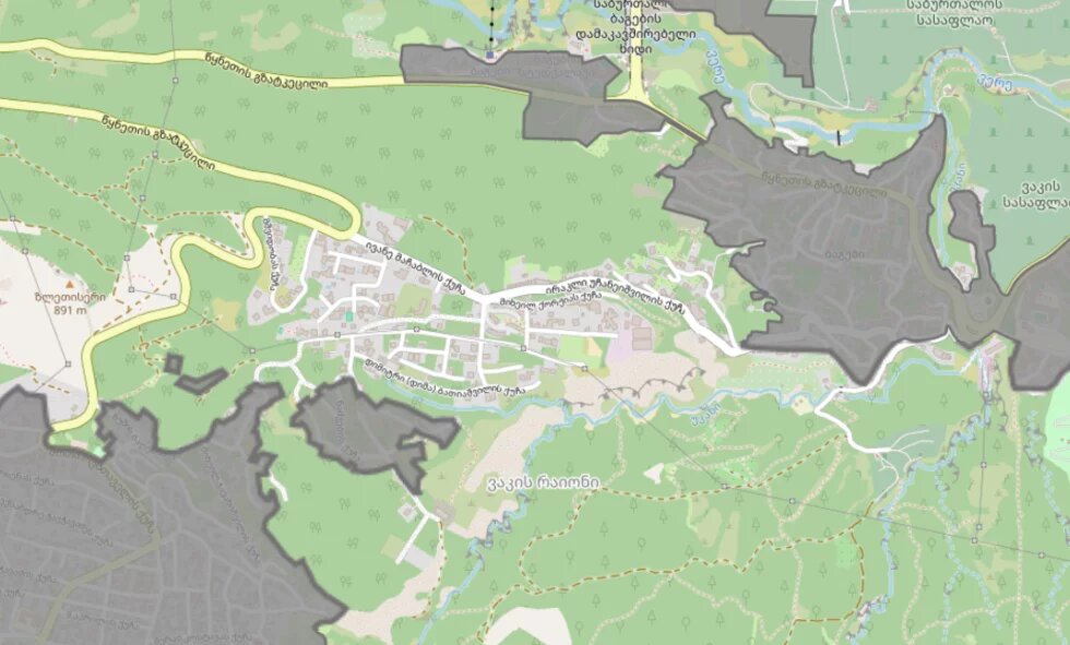 Map 1. Newly developed territory of Kaklebi (2025) Map 1. Newly developed territory of Kaklebi (2025)