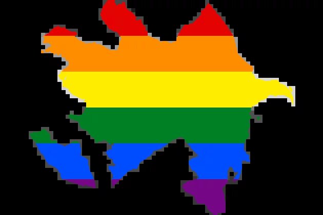 LGBT flag map of Azerbaijan LGBT flag map of Azerbaijan