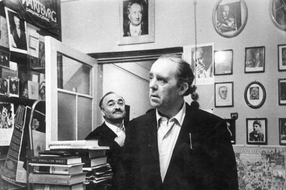 ჰაინრიჰ ბიოლი და ნოდარ კაკაბაძე. თბილისი Heinrich Boell and Nodar Kakabadze