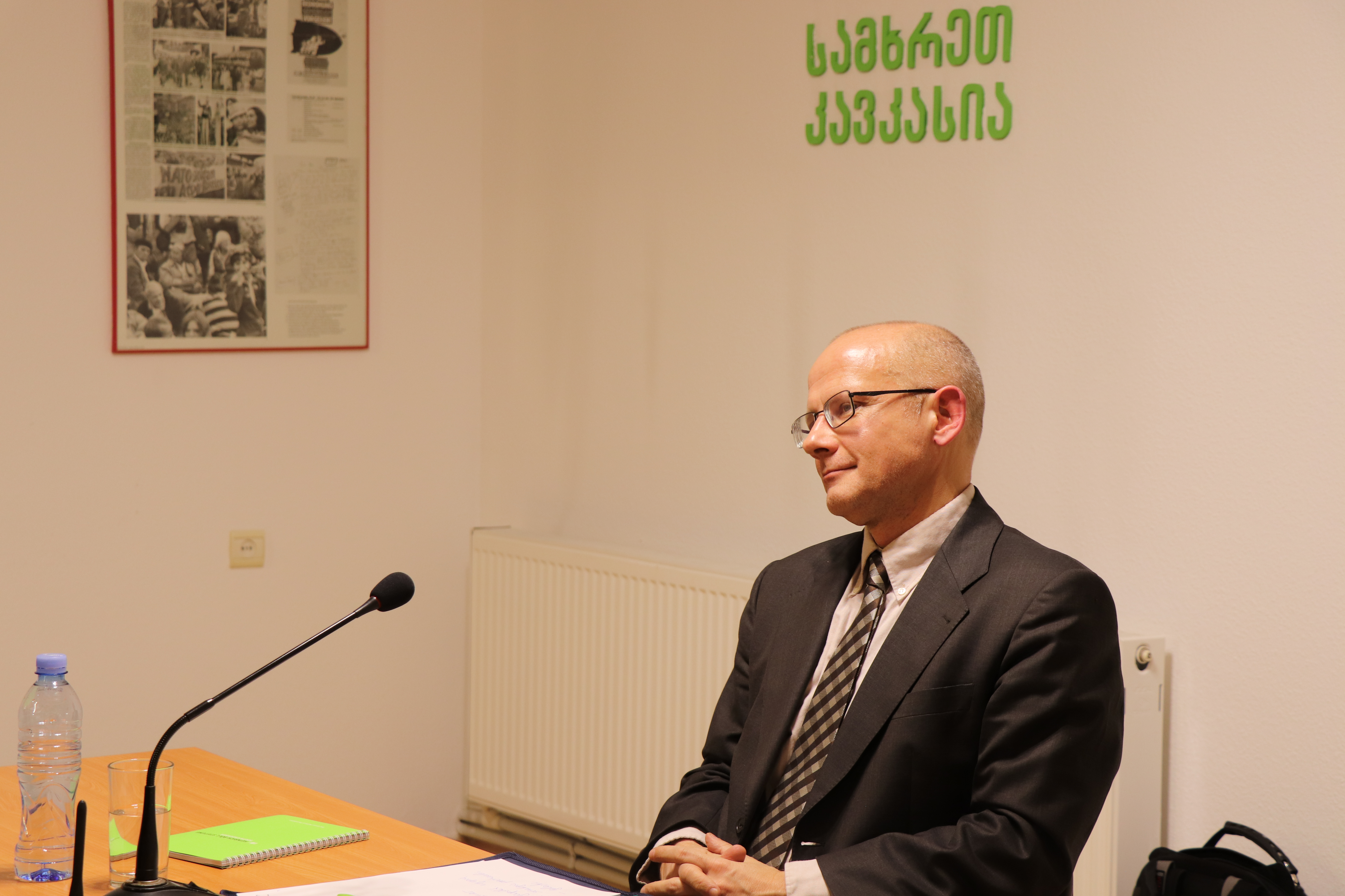 Andreas Umland at HBS Tbilisi Office